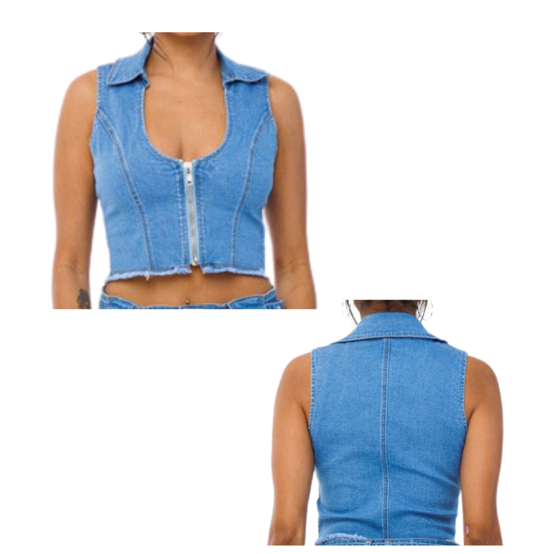 Blues Denim Top